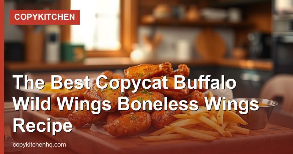 The Best Copycat Buffalo Wild Wings Boneless Wings Recipe - CopyKitchen