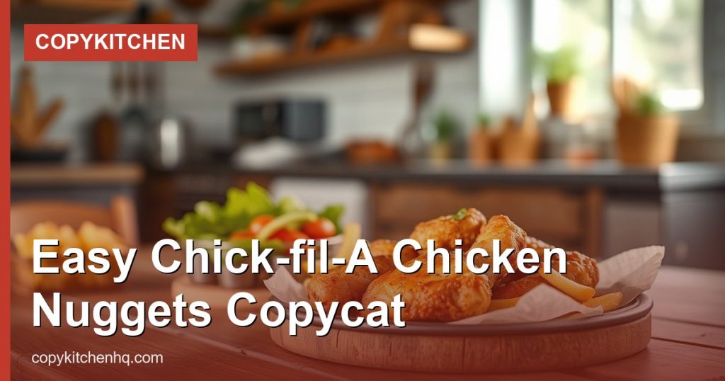 Easy Chick-fil-A Chicken Nuggets Copycat - CopyKitchen
