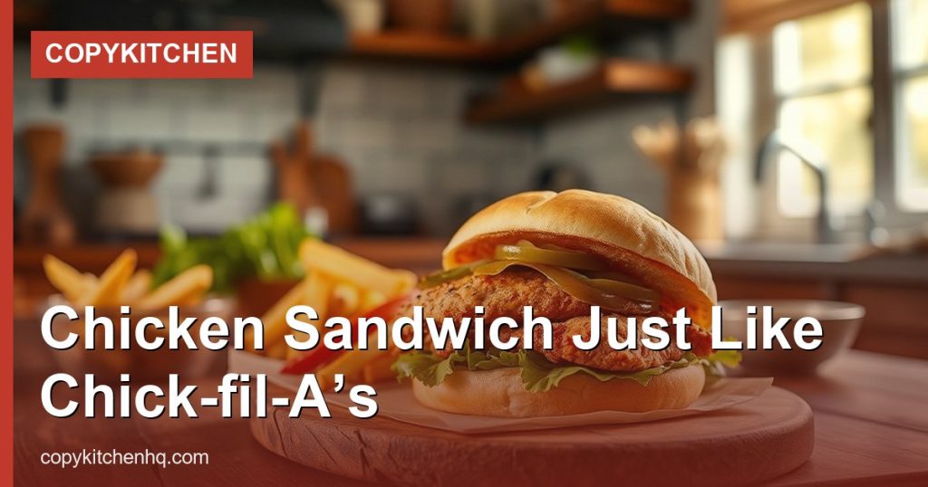 Chicken Sandwich Just Like Chick-fil-A’s - CopyKitchen