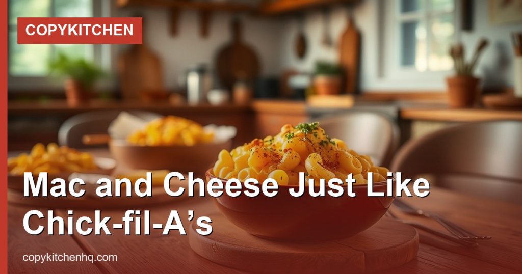 Mac and Cheese Just Like Chick-fil-A’s - CopyKitchen