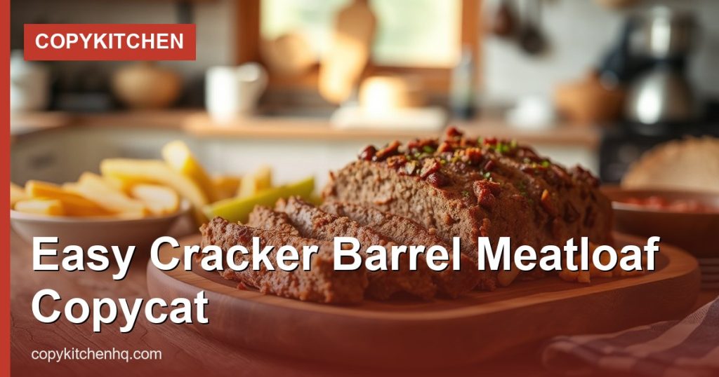 Easy Cracker Barrel Meatloaf Copycat - CopyKitchen