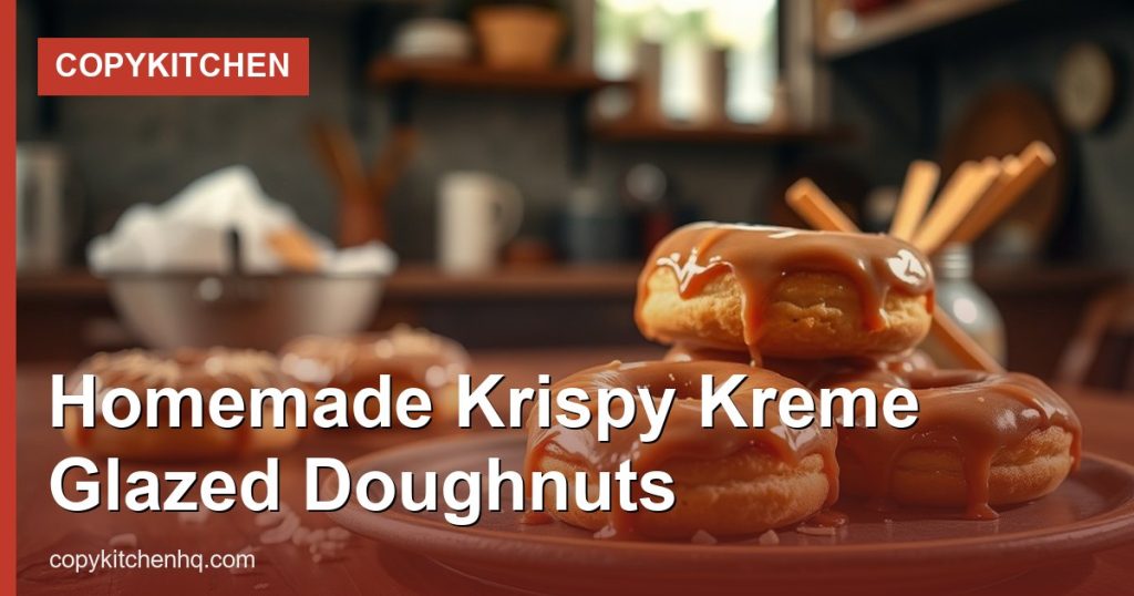 Homemade Krispy Kreme Glazed Doughnuts - CopyKitchen