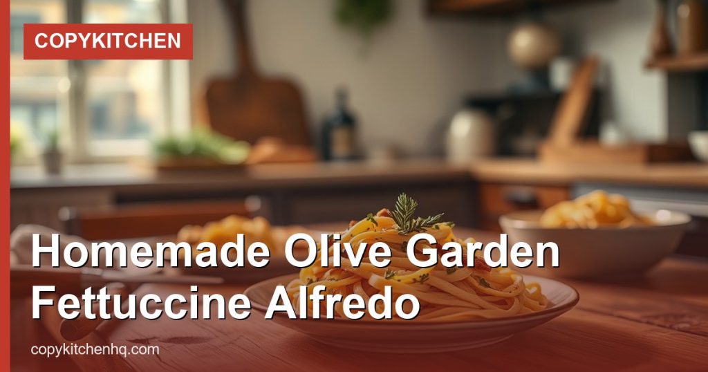 Homemade Olive Garden Fettuccine Alfredo - CopyKitchen