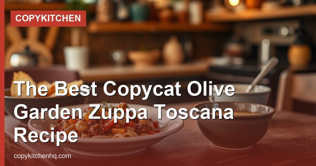 The Best Copycat Olive Garden Zuppa Toscana Recipe - CopyKitchen