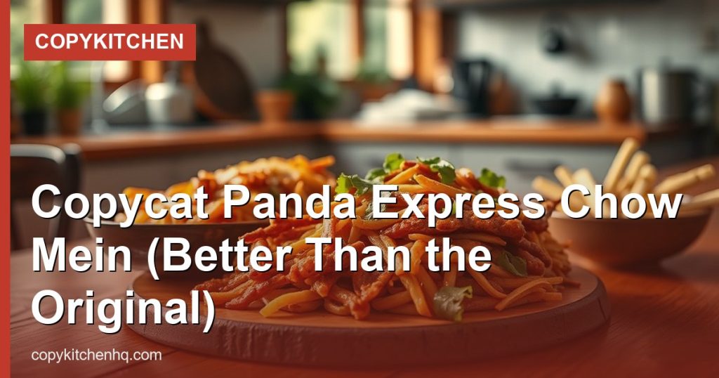 Copycat Panda Express Chow Mein (Better Than the Original) - CopyKitchen