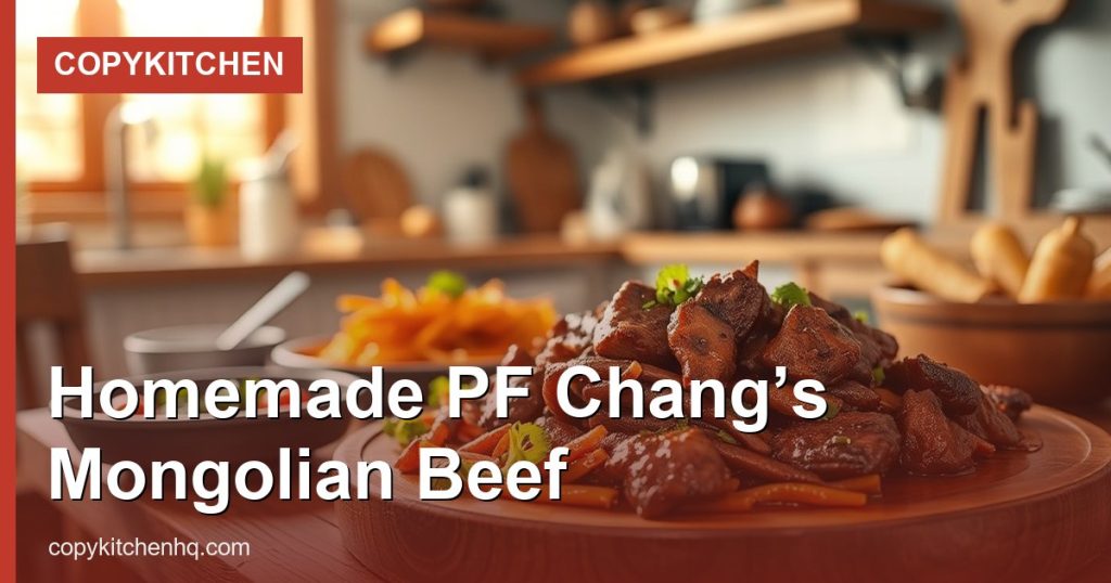 Homemade PF Chang’s Mongolian Beef - CopyKitchen
