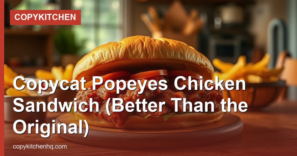 Copycat Popeyes Chicken Sandwich (Better Than the Original) - CopyKitchen