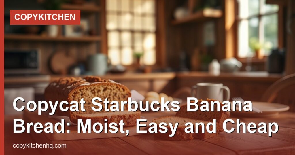 Copycat Starbucks Banana Bread: Moist, Easy and Cheap - CopyKitchen