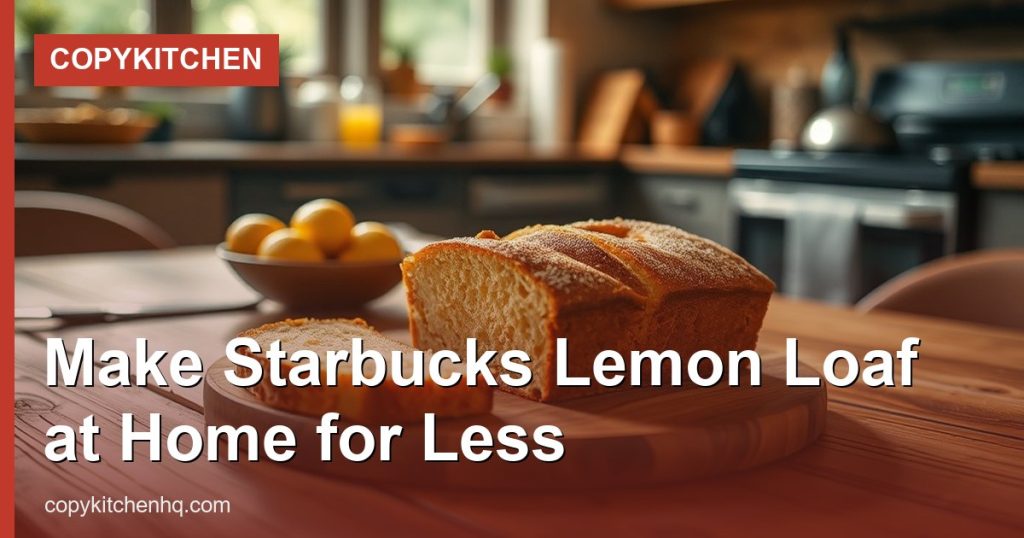 Make Starbucks Lemon Loaf at Home for Less - CopyKitchen