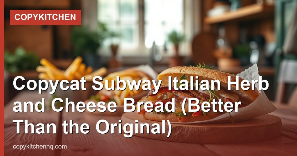 Copycat Subway Italian Herb and Cheese Bread (Better Than the Original) - CopyKitchen