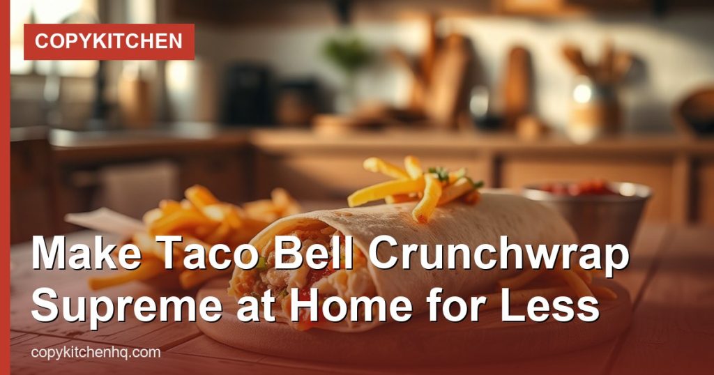 Make Taco Bell Crunchwrap Supreme at Home for Less - CopyKitchen