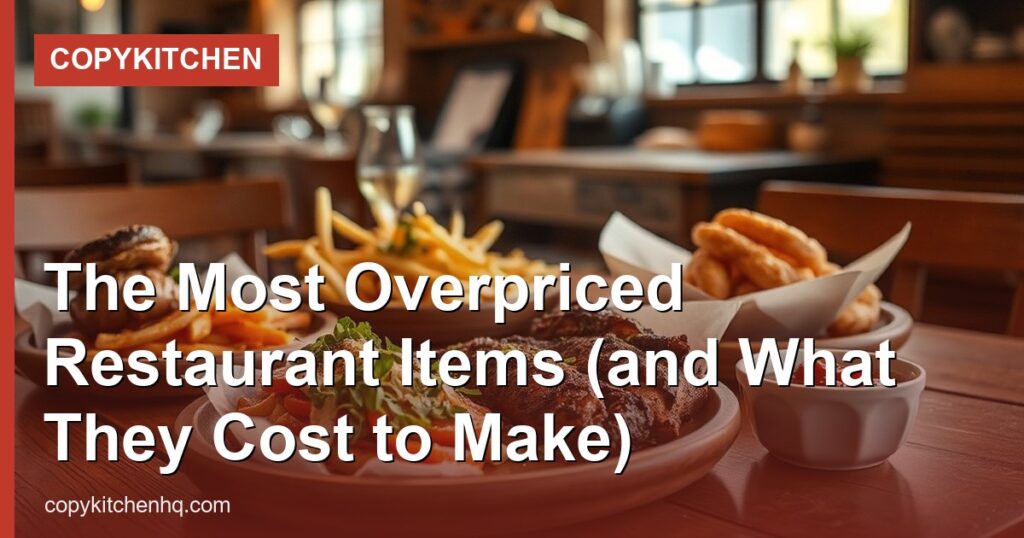 The Most Overpriced Restaurant Items (and What They Cost to Make) - CopyKitchen