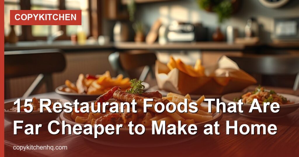15 Restaurant Foods That Are Far Cheaper to Make at Home - CopyKitchen