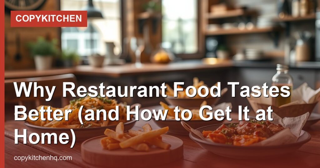 Why Restaurant Food Tastes Better (and How to Get It at Home) - CopyKitchen