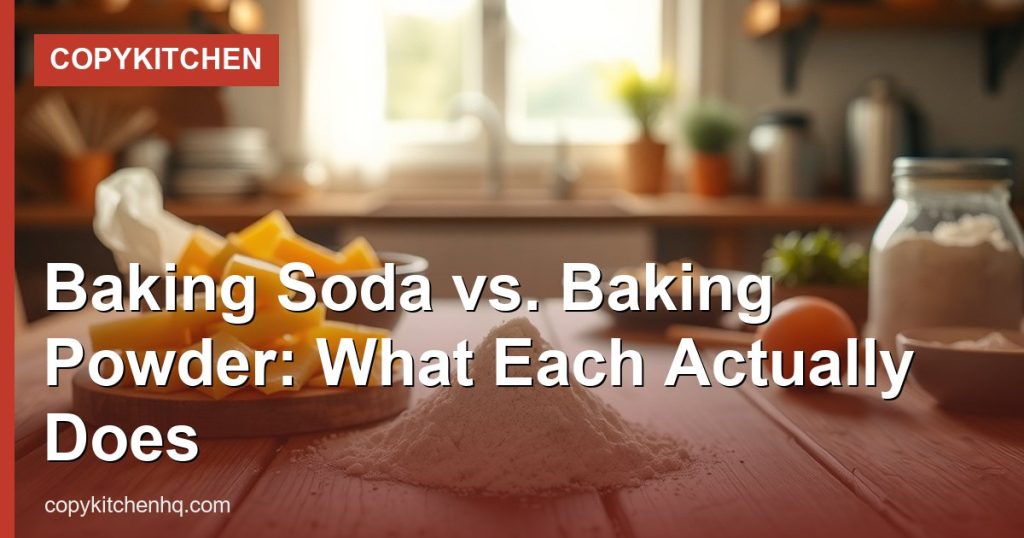 Baking Soda vs. Baking Powder: What Each Actually Does - CopyKitchen