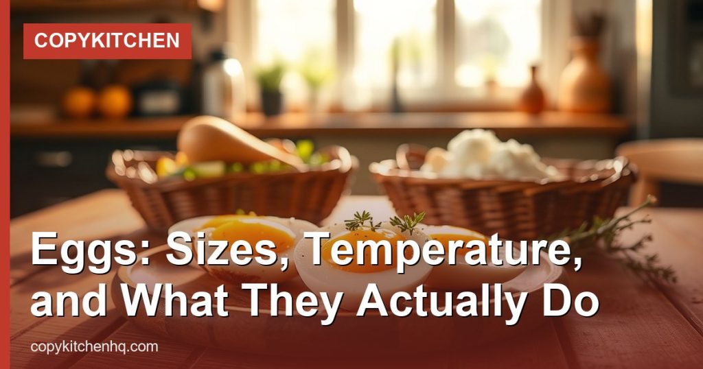 Eggs: Sizes, Temperature, and What They Actually Do - CopyKitchen