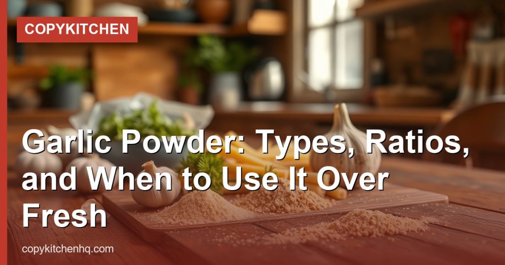 Garlic Powder: Types, Ratios, and When to Use It Over Fresh - CopyKitchen