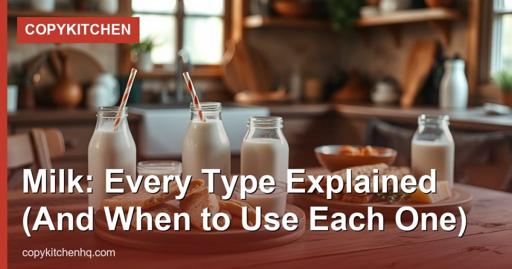 Milk: Every Type Explained (And When to Use Each One) - CopyKitchen